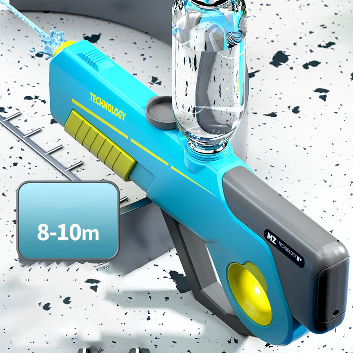 Водный аккумуляторный автомат Water Gun 8002C (600ml) with lithium battery Blue / Yellow