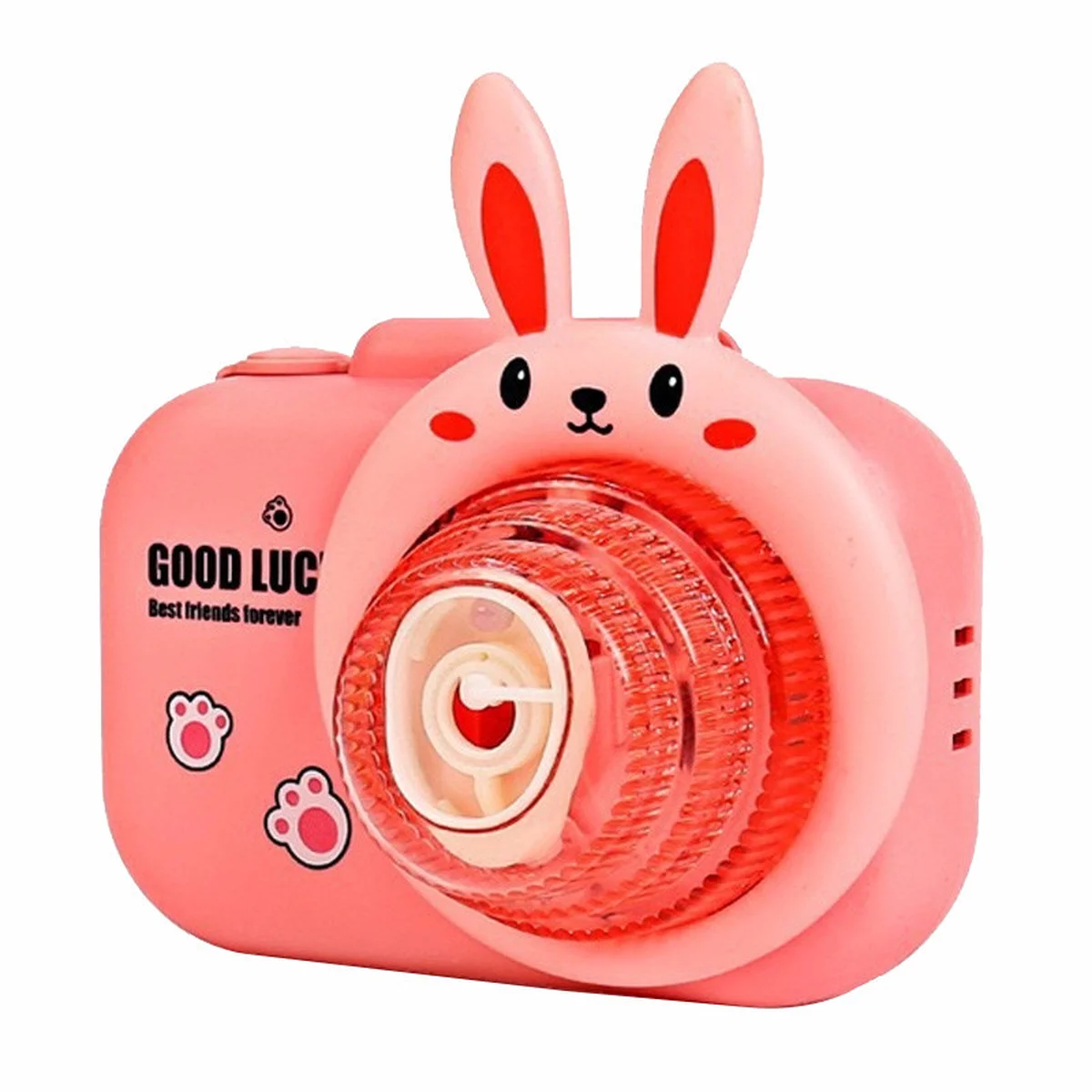 Фотокамера-генератор мыльных пузырей 9996 Children's camera Rabbit / Pink