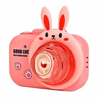 Фотокамера-генератор мыльных пузырей 9996 Children's camera Rabbit / Pink