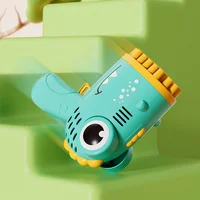 Пістолет для мильних бульбашок Dinosaur Bubble Gun з насадкою на 40 отворів 50ml Green