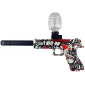 Пистолет на гидрогелевых шариках (орбизах) Glokk Black / Red