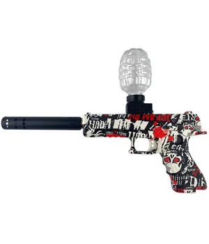 Пістолет на гідрогелевих кульках (орбізах) Glokk Black / Red