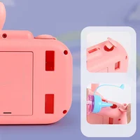 Фотокамера-генератор мыльных пузырей 9996 Children's camera Rabbit / Pink