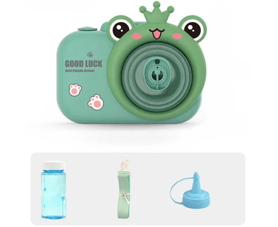 Фотокамера-генератор мильних бульбашок 9996 Children's camera Frog