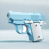 Детский игрушечный пистолет-антистресс Blue / White