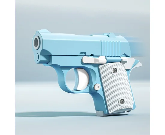 Детский игрушечный пистолет-антистресс Blue / White
