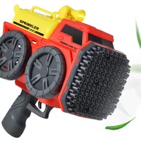 Пистолет с мыльными пузырями SHT KB1295 Truck на 139 отверстий + 2xbottle 60ml Red