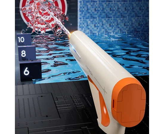 Водний акумуляторний автомат Water Gun 185-66 (400ml) with lithium battery White / Orange