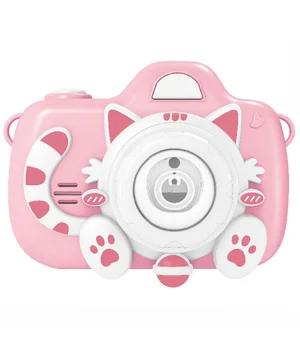 Фотокамера-генератор мыльных пузырей 1001 Kitty Children's camera Pink