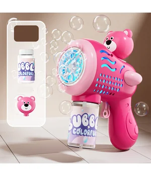 Пистолет с мыльными пузырями H058 Little Bear + bottle 50ml Pink Пистолет с мыльными пузырями H058 Little Bear + bottle 50ml Pink