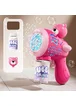 Пістолет із мильними бульбашками H058 Little Bear + bottle 50ml Pink