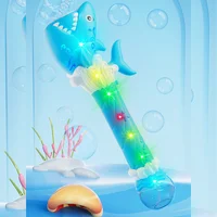 Пистолет с мыльными пузырями H038 Shark + bottle 50ml Light Blue