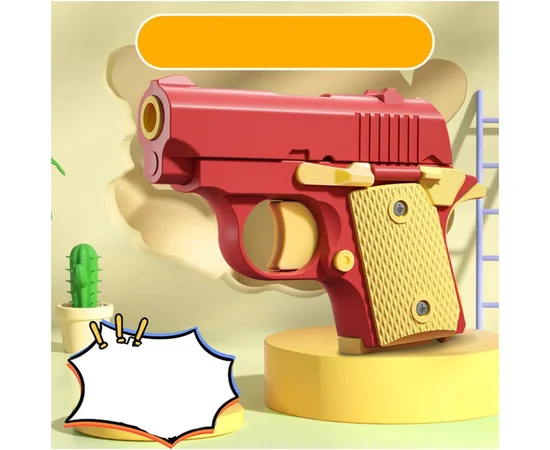 Детский игрушечный пистолет-антистресс Red / Yellow