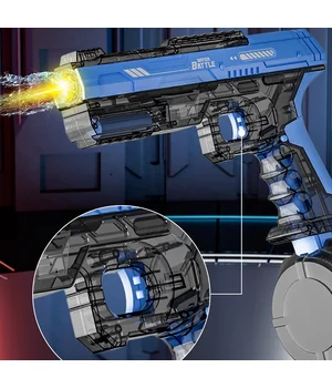 Водный аккумуляторный пистолет Water Gun 66-35 (500ml) with lithium battery Transparent blue