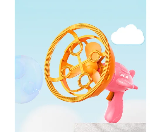 Пістолет для мильних бульбашок H035 Bubble Gun з пропелером 2in1 + bottle 250ml Pink