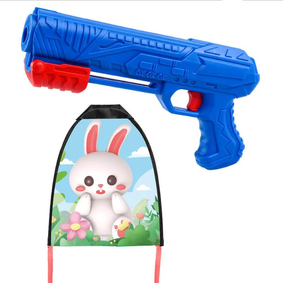 Детский пистолет-воздушный змей 592 Rabbit / Blue