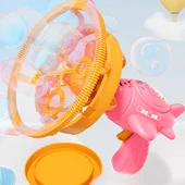 Пістолет для мильних бульбашок H035 Bubble Gun з пропелером 2in1 + bottle 250ml Pink