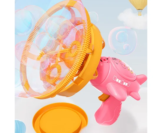 Пістолет для мильних бульбашок H035 Bubble Gun з пропелером 2in1 + bottle 250ml Pink