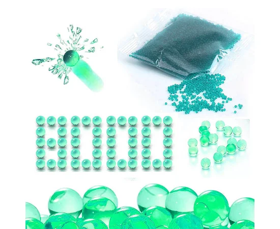 Гідрогелеві кульки (орбізи) 8000 шт. упаковка Green