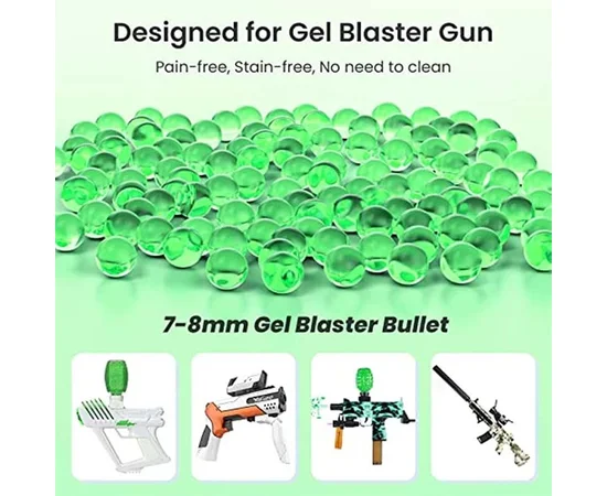 Гідрогелеві кульки (орбізи) 8000 шт. упаковка Green