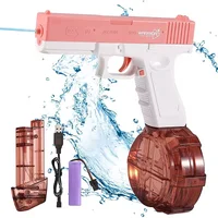Водный аккумуляторный пистолет Glock Water Gun (250ml) with lithium battery Pink
