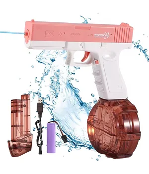 Водный аккумуляторный пистолет Glock Water Gun (250ml) with lithium battery Pink