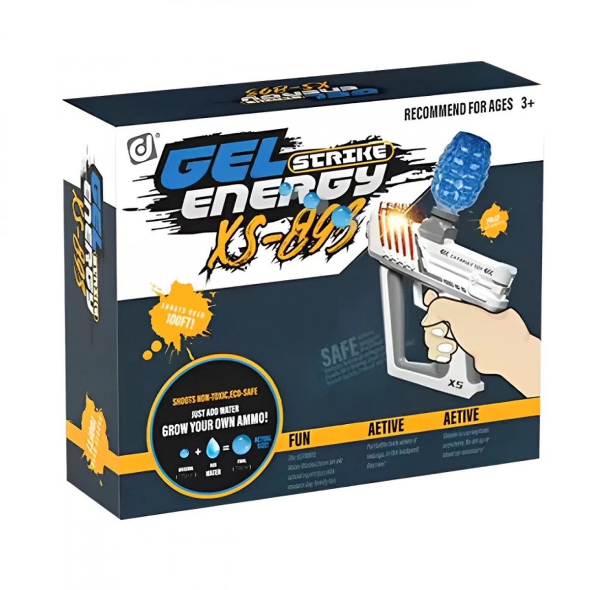 Пистолет на гидрогелевых шариках (орбизах) Gel Energy XS-873 Orange