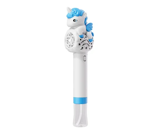 Пістолет із мильними бульбашками H055 Little Unicorn + bottle 50ml Light Blue