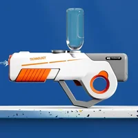 Водный аккумуляторный автомат Water Gun 8002C (600ml) with lithium battery White / Orange