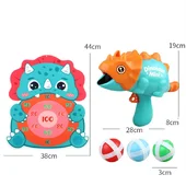Интерактивная игра Dinosaur Athletics Gun на липучках + мишень Green