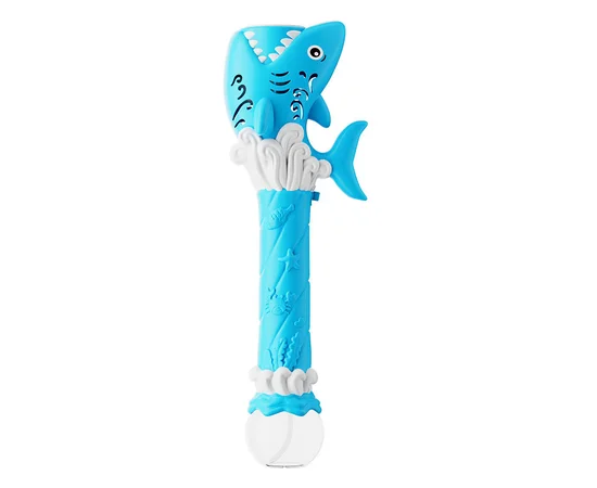 Пистолет с мыльными пузырями H038 Shark + bottle 50ml Light Blue
