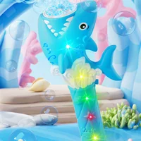Пистолет с мыльными пузырями H038 Shark + bottle 50ml Light Blue