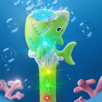 Пистолет с мыльными пузырями H038 Shark + bottle 50ml Green