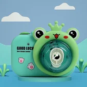Фотокамера-генератор мыльных пузырей 9996 Children's camera Frog / Green