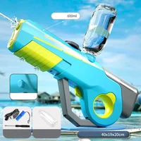 Водный аккумуляторный автомат Water Gun 8002C (600ml) with lithium battery Blue / Yellow