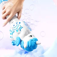 Пистолет с мыльными пузырями H055 Little Unicorn + bottle 50ml Light Blue