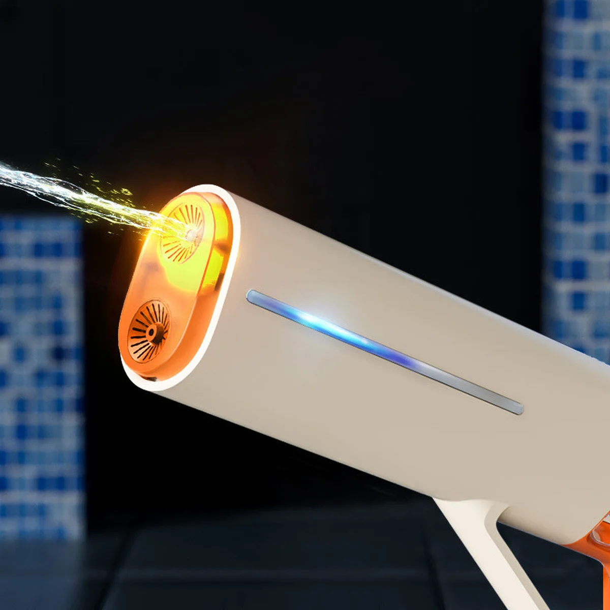 Водный аккумуляторный автомат Water Gun 185-66 (400ml) with lithium battery White / Orange