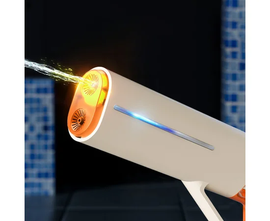 Водний акумуляторний автомат Water Gun 185-66 (400ml) with lithium battery White / Orange