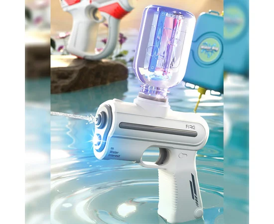 Водный аккумуляторный пистолет Water Gun 9007B (200ml) with lithium battery White