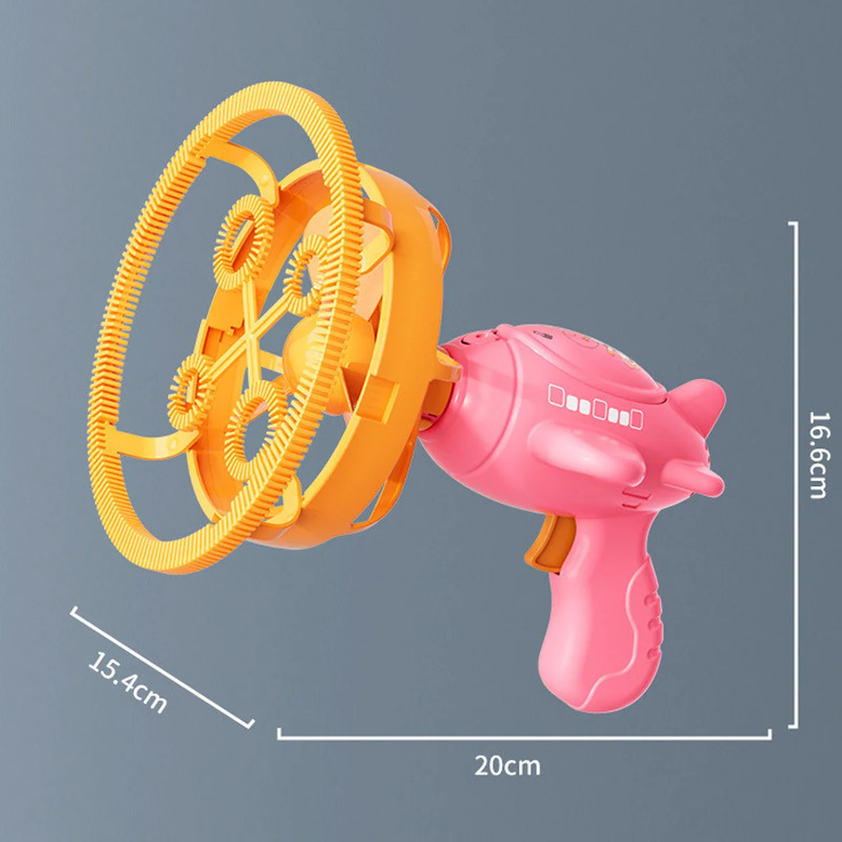 Пистолет для мыльных пузырей H035 Bubble Gun с пропеллером 2in1 + bottle 250ml Pink