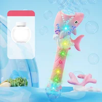 Пістолет з мильними бульбашками H038 Shark+bottle 50ml Pink