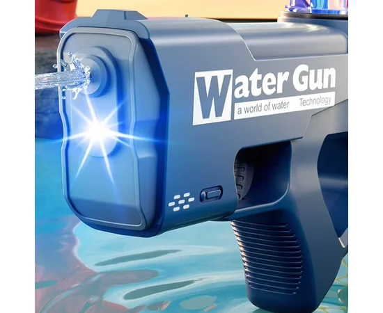 Водний пістолет Water Gun 8001 (200ml) (3xAA не входять до комплекту) Dark Blue