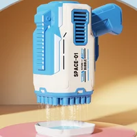 Пистолет для мыльных пузырей Bubble Gun 698-20 с насадками на 32/45 отверстий 50ml Blue