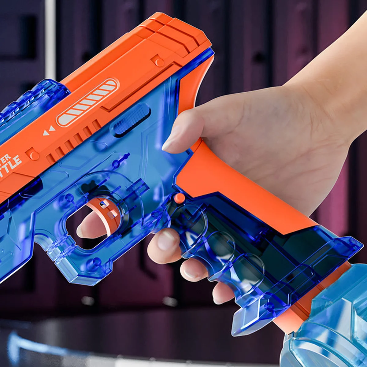 Водный аккумуляторный пистолет Water Gun 66-35 (500ml) with lithium battery Blue / Orange