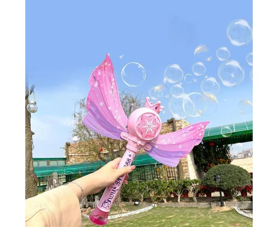 Пистолет с мыльными пузырями SHT 8603 Snow Princess + bottle 130ml Pink