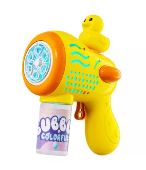 Пістолет із мильними бульбашками H045 Duckling + bottle 50ml Yellow