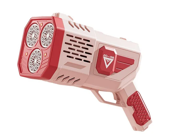 Пістолет з мильними бульбашками SHT 333-16 на 36 отворів + 2xbottle 150ml Pink