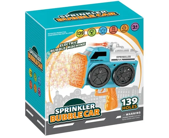 Пистолет с мыльными пузырями SHT KB1295 Truck на 139 отверстий + 2xbottle 60ml Red