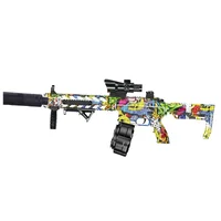 Автомат на гідрогелевих кульках (орбізах) AR15 Alphabet Green