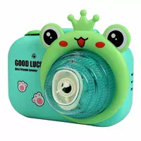 Фотокамера-генератор мыльных пузырей 9996 Children's camera Frog / Green